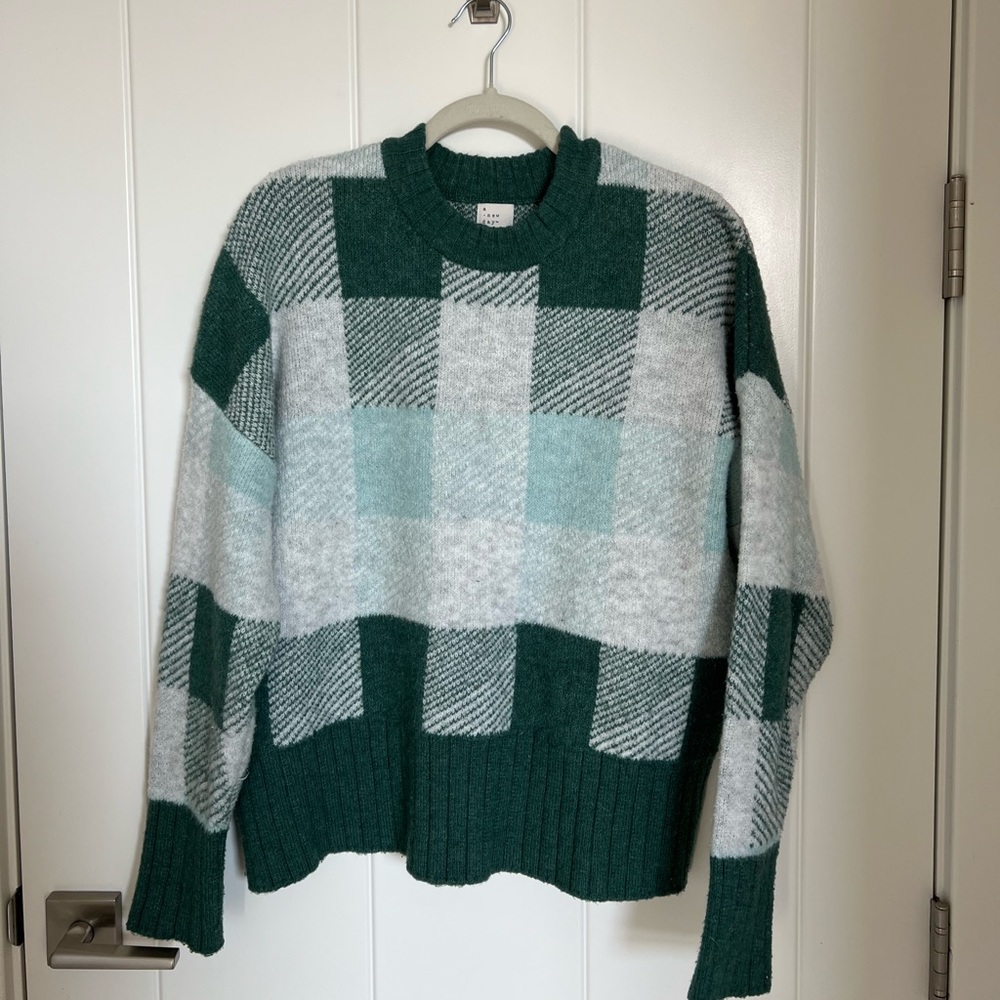 Green Plain Sweater